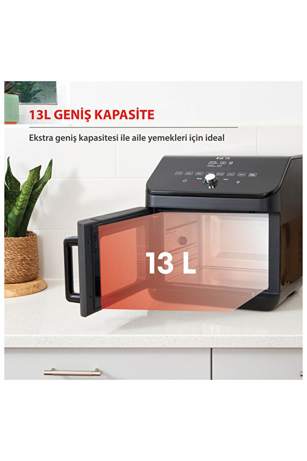 140-4101-01-eu 13 Litre 9 Programlı Yapışmaz Ve Yıkanabilir Aksesuarlı Air Fryer Fırın - 3