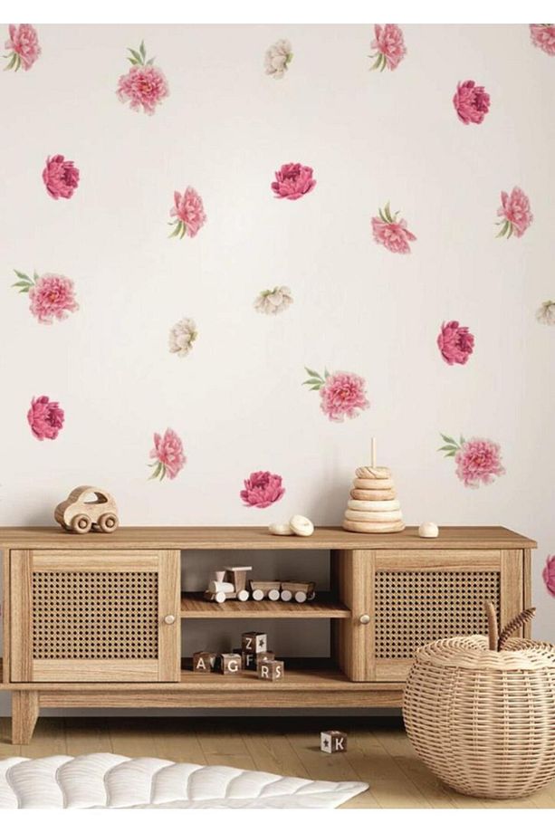 Botanik Pastel Pembeli Çiçekli,boho Bohem Minimalist Dekorasyon Popüler Çıkartma Modelleri - 3