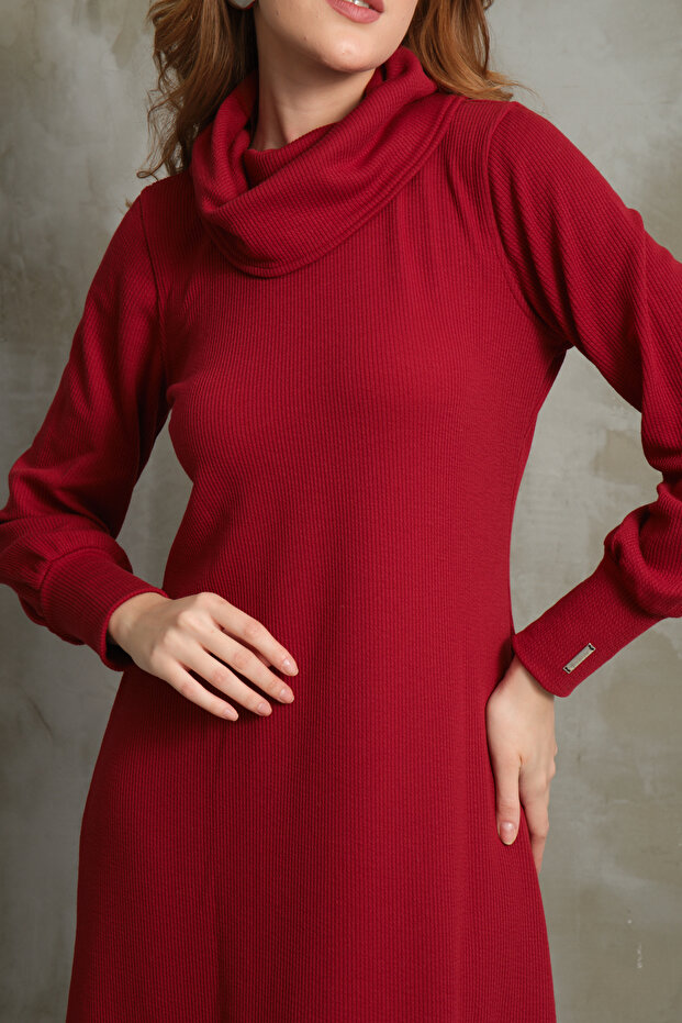 BURGU TRİKO ELBİSE - 6