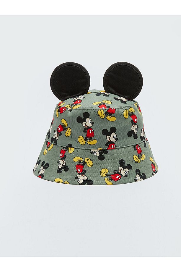 Mickey Mouse Baskılı Erkek Bebek Şapka - 1