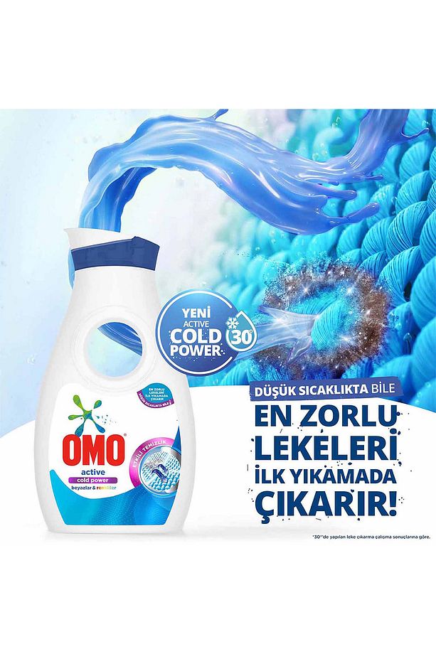 Omo Sıvı Deterjan Active Cold Power Beyazlar Ve Renkliler 1690 ml X1 Yumoş Extra Orkide 1440 ml X1 - 3