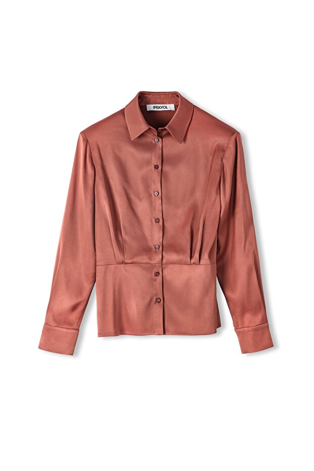 Shiny texture shirt - 3