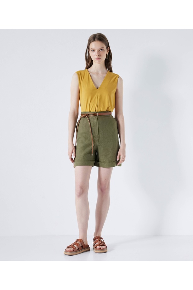 Keten şort - 1