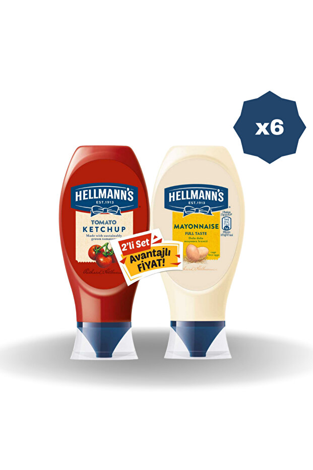 HELLMAN'S KETÇAP&MAYONEZ 845 GR X 6 ADET - 1