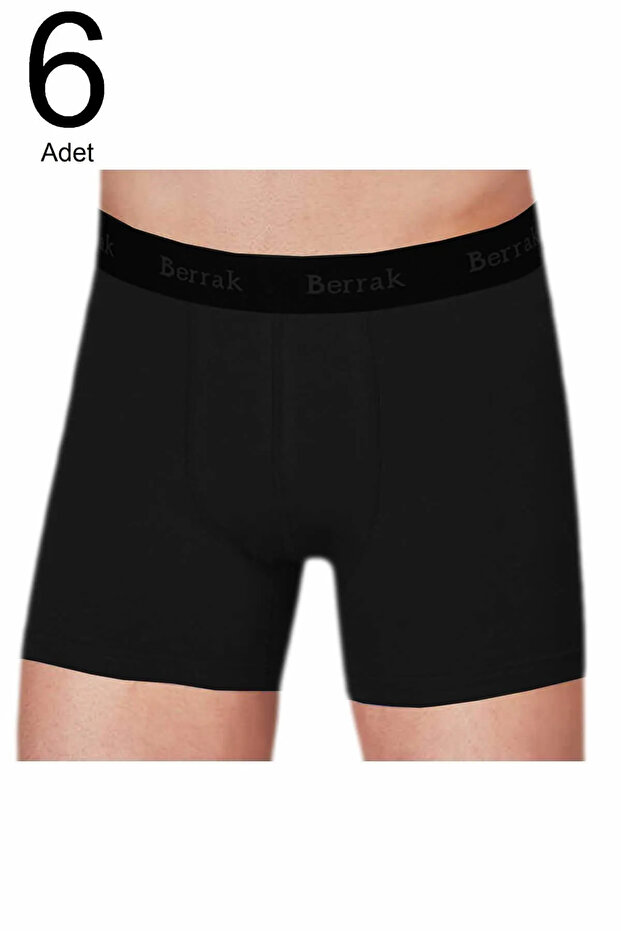 6-Piece Black Modal Boxer - Claret with Thick Belt and Lycra Detail / 4476