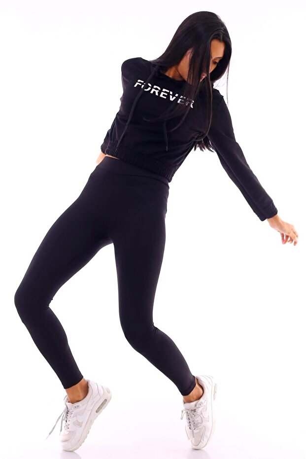 Basic Hooded Sweatshirt - 1