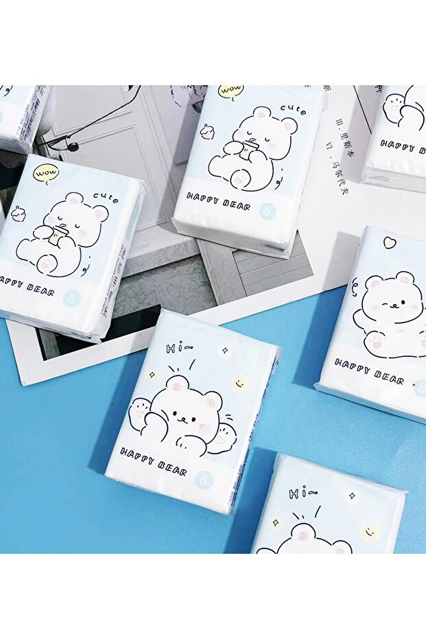 Figürlü Mini Cep Mendili 9'lu Set - 1