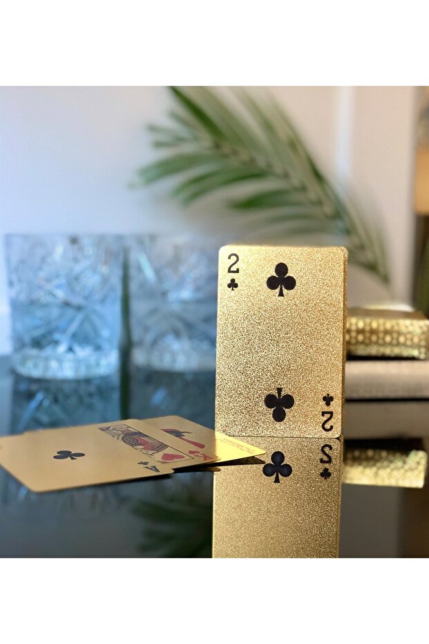 بطاقة لعب مطلية بالذهب - 1