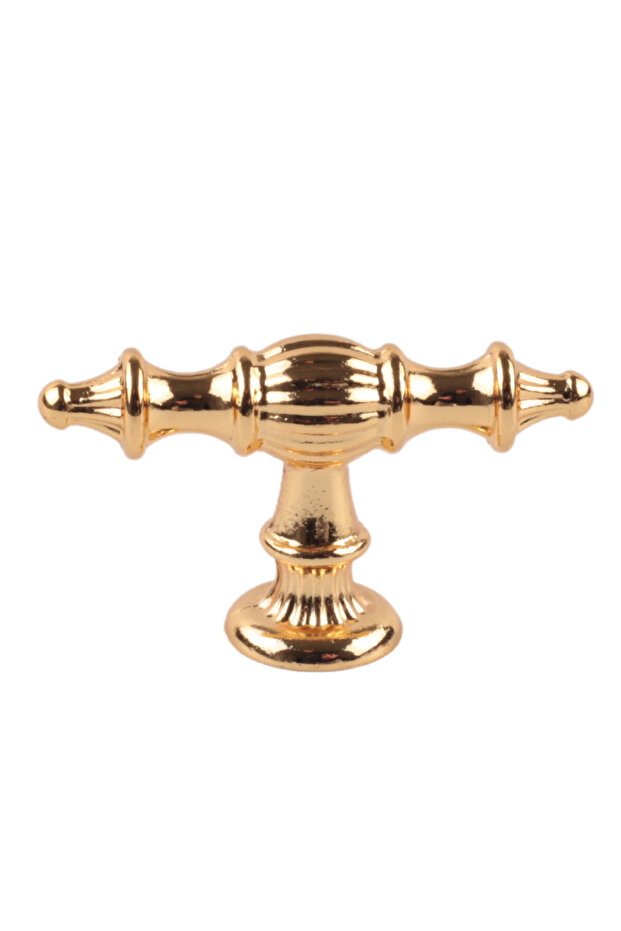 Crescent Gold Button Handle Luxury Country Kitchen Furniture Cabinet Drawer Handle