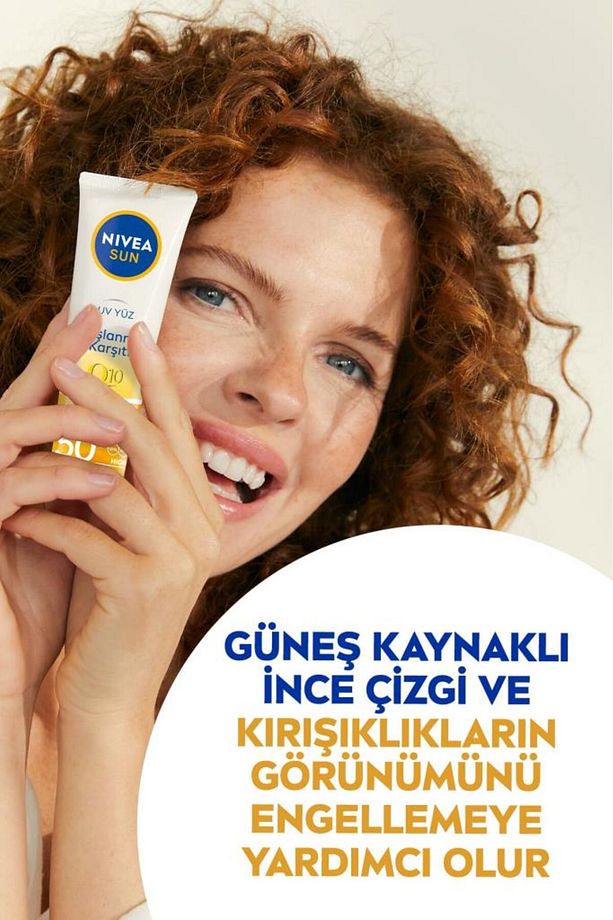 SUN SPF50 Yaşlanma Karşıtı Yüz Kremi 50ml,Yüksek Güneş Koruyucu, Kırışıklık Görünümü Engelleyici - 3
