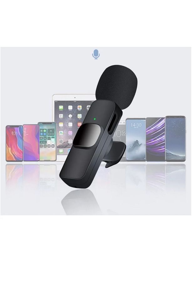 Iphone Ve Type C Uyumlu Tek Kablosuz Yaka Mikrofonu K9 Lightnıng Youtube Facebook Tiktok - 3