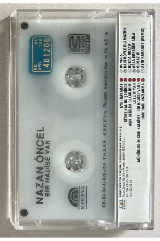 Nazan Öncel Bir Hadise Var Kaset (Orjnal Dönem Baskı Kaset) - 2