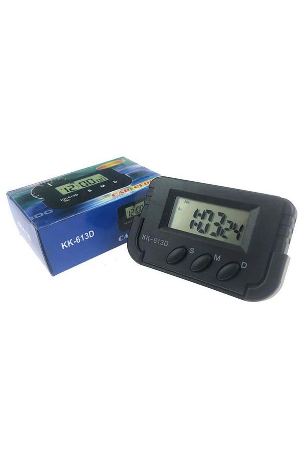 2 Adet KK-613D Dijital Küçük Masa Araba Saati Alarm Kronometre Öğrenci Saati - 2