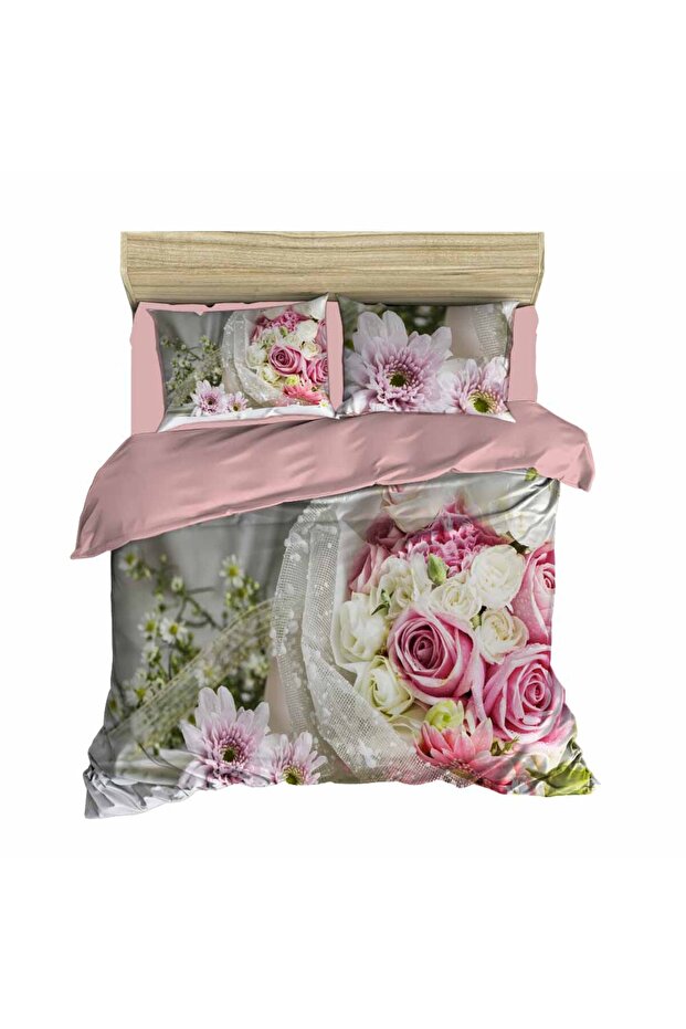 Rose Bunch Double Bedding Set
