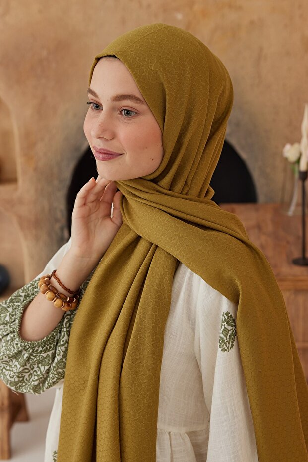 Soft Jacquard Series Ring Pattern Shawl - 3