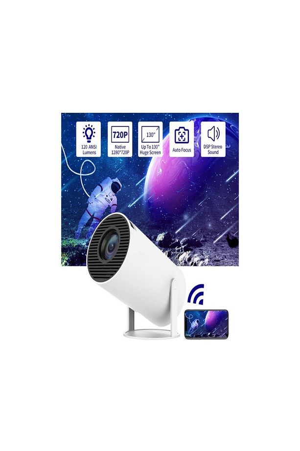 Mini Projektör Cep Telefonu Taşınabilir Projektör Android 11 1 4K UHD FHD 720P LED 1200 - 4