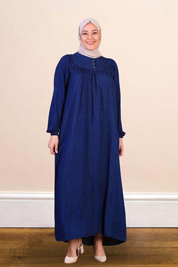 فستان صيفي طويل - نمط متموج - 7