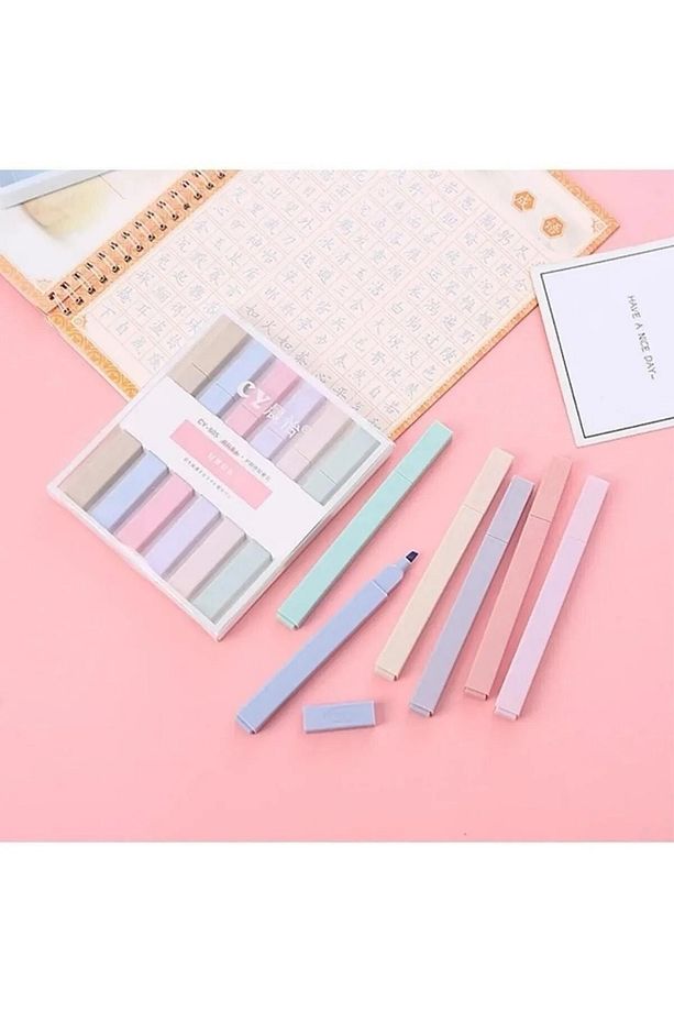Ultra Soft Pastel Renkler 6 Lı Fosforlu Kalem - 2