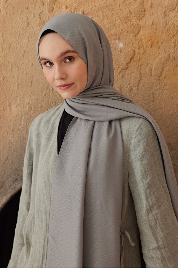 Soft Jacquard Series Zigzag Pattern Shawl - 1