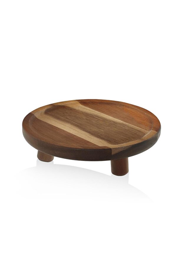 Natura Acacia Footed Serving Tray 20X6 cm