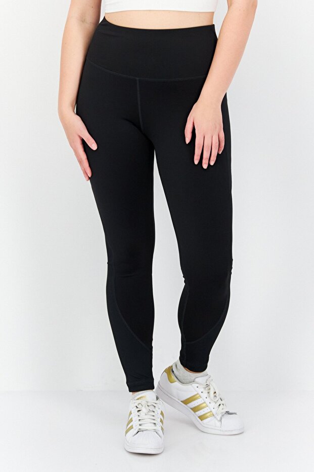 Women Sportswear Fit Brand Logo Training Tight, Black