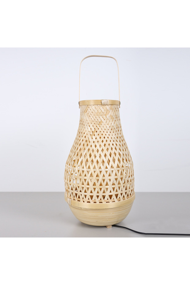 Derya 23x37 cm. Bambu Masa Lambası - 4