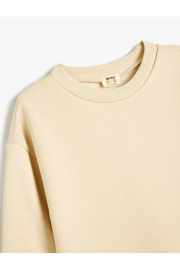 Basic Sweatshirt Long Sleeve Crew Neck Ribbed - 3