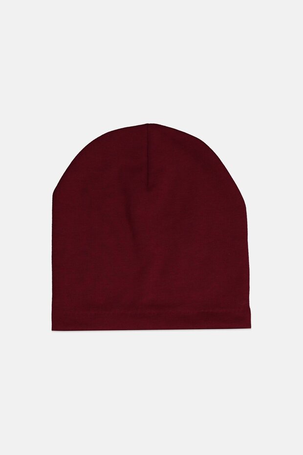 Women Solid Sweat Hat, Maroon - 1
