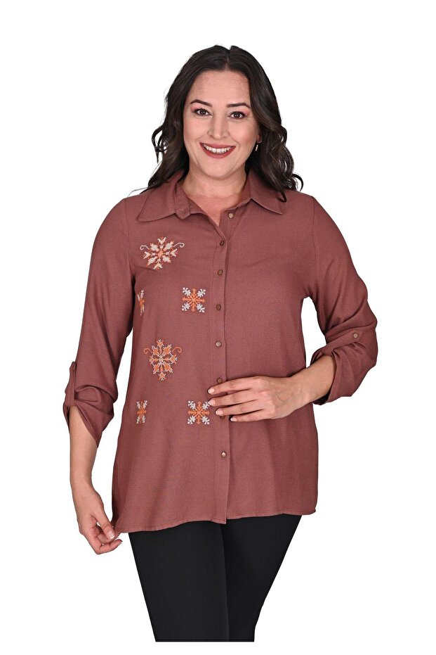 2417 FLAŞ YÜN VİKON GÖMLEK - 2