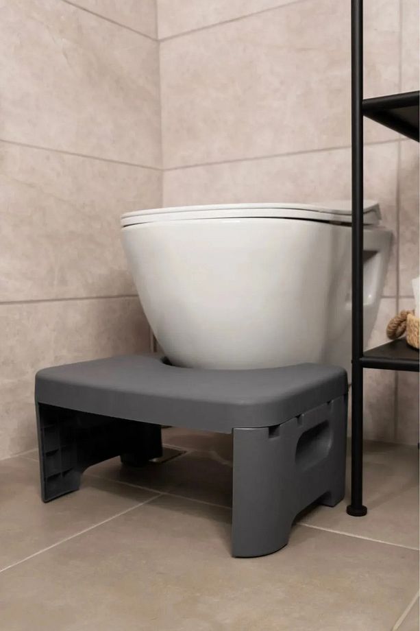 Katlanır Tabure - Portatif Çömelme Banyo Klozet Taburesi - Kaymaz Taban Yetişkin ve Çocuk Basamağı - 6