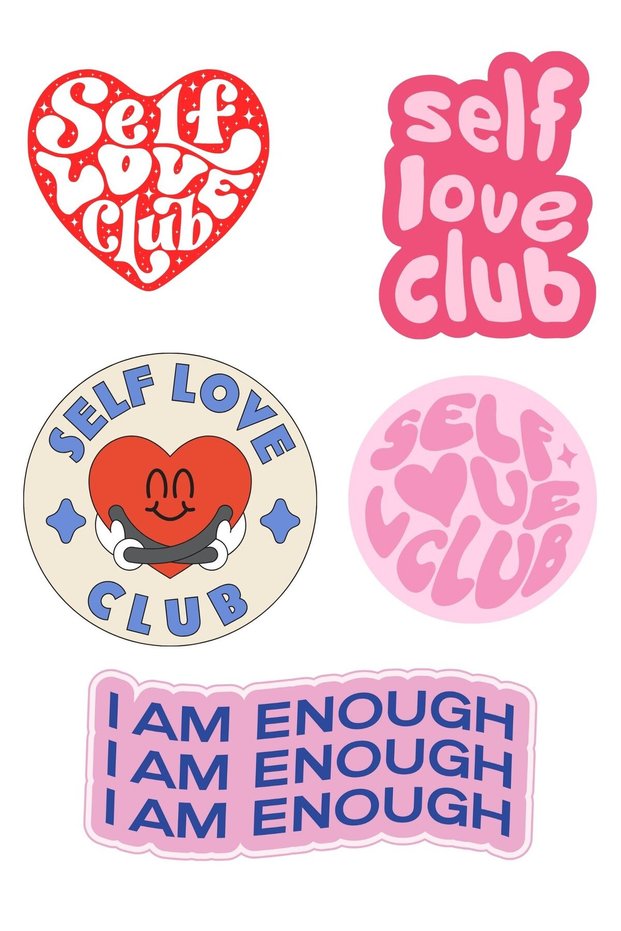 Self Love Sticker Set - Laptop Notebook Tablet Phone Sticker