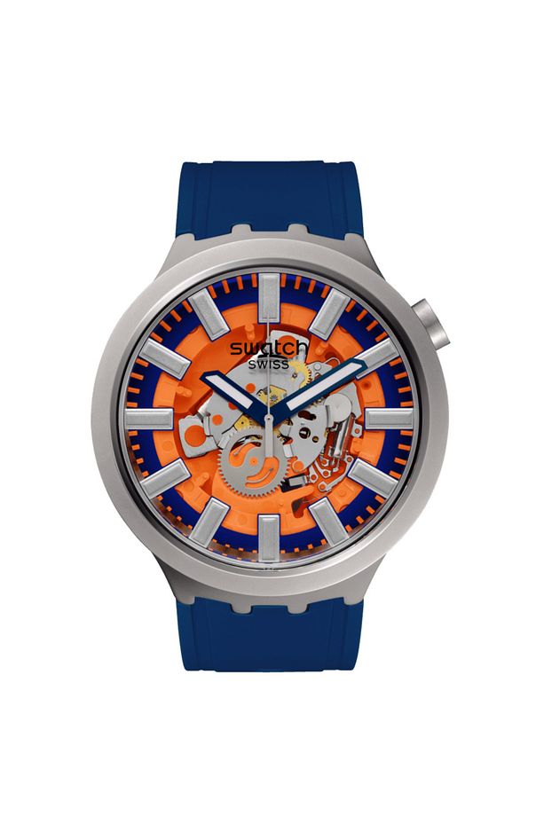 SB07S114 Swatch Orange In the Works Erkek Kol Saati - 5