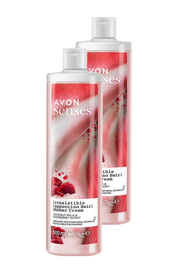 Senses Coconut Milk and Blackberry Scented Shower Cream 500 Ml. Set of Two