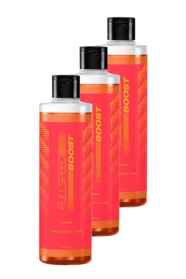 Full Speed Boost Erkekler için Saç ve Vücut Şampuanı 250 Ml. Üçlü Set - 1