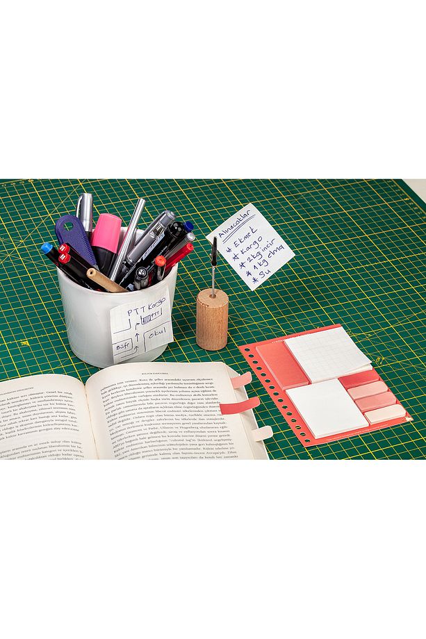 Kırmızı Yapışkan Not Seti • Post-it • Sticky Note (GGK-KYN004) - 4