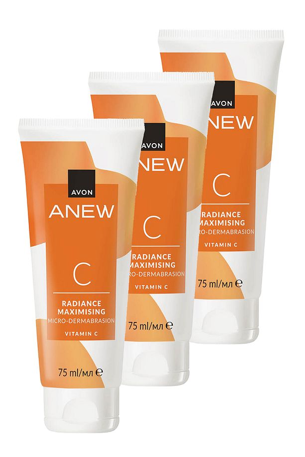 Anew Radiance Maximising Mikro Dermabrazyon C Vitamin Arındırıcı Scrub 75 Ml. Üçlü Set - 1