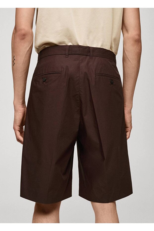 Pensli Rahat Kesim Bermuda Şort - 6