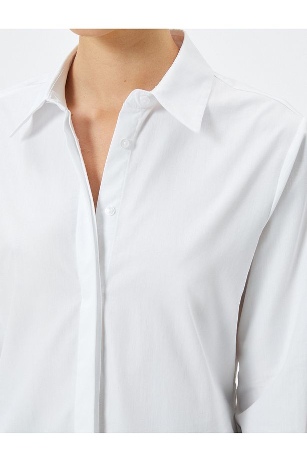 Poplin Gömlek Regular Fit Pamuklu - 5