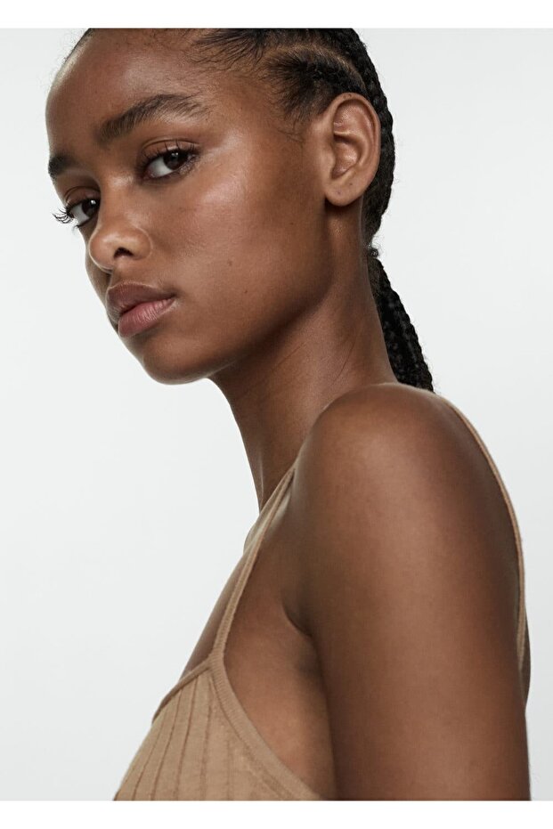 Askılı triko tişört - 8