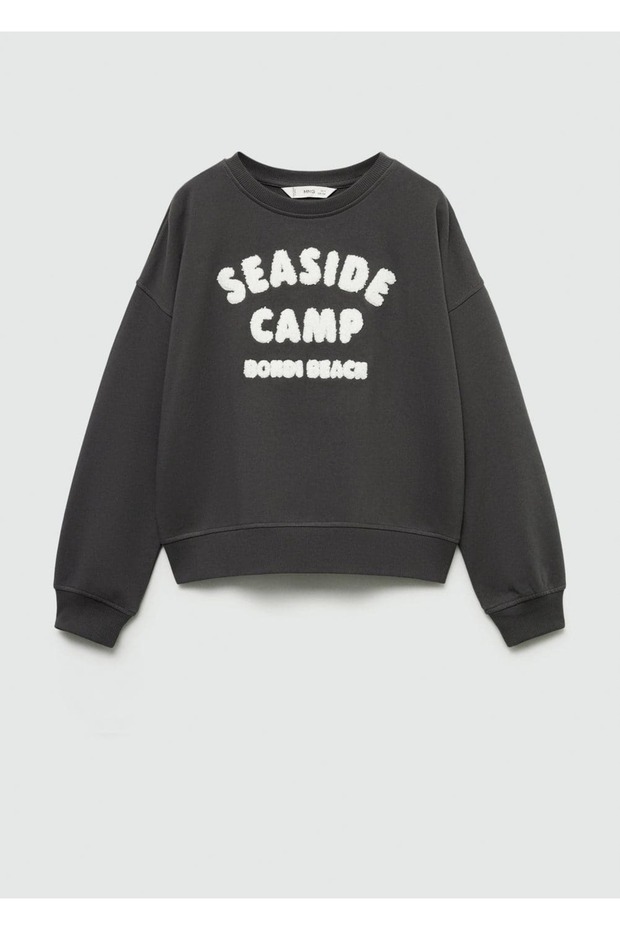 Desenli pamuklu sweatshirt - 2