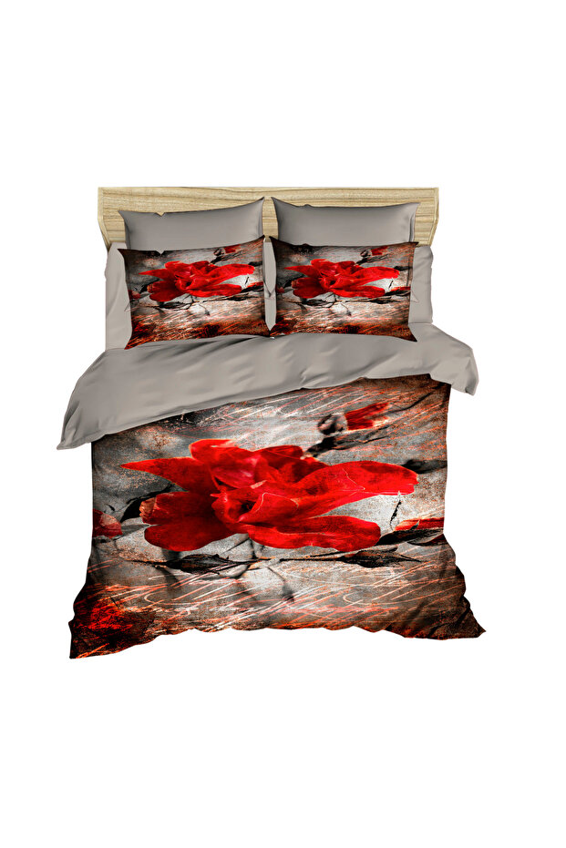 Flower Nostalgia 3D Double Duvet Cover Set