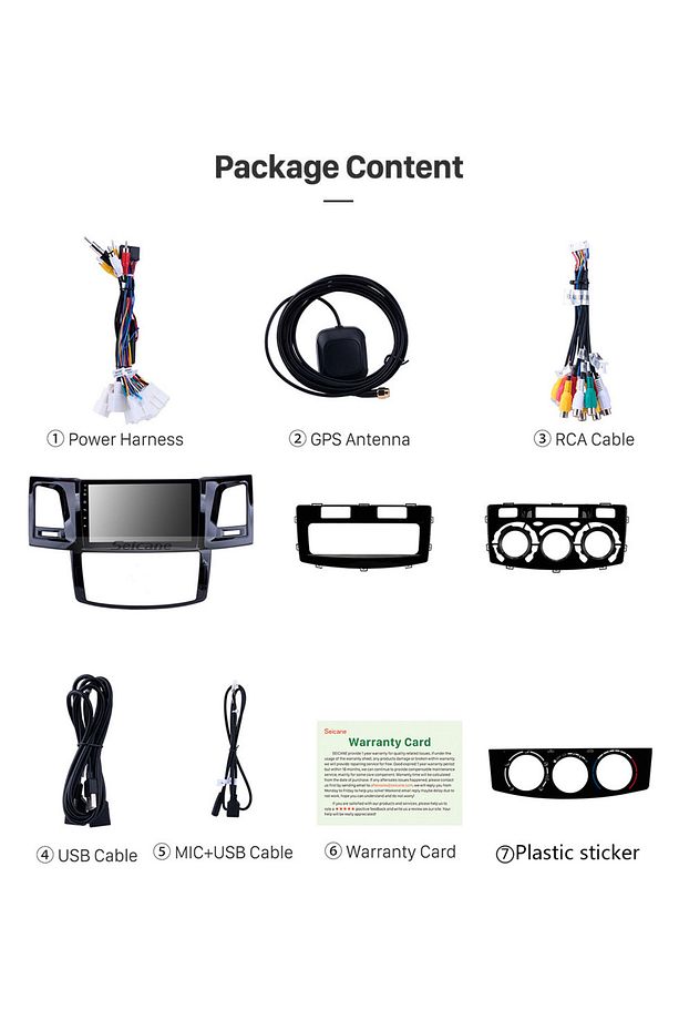 TOYOTA HILUX A/C 2008-2014 MULTİMEDYA NAVİGASYON USB KAMERA CARPLAYER 6 RAM - 3