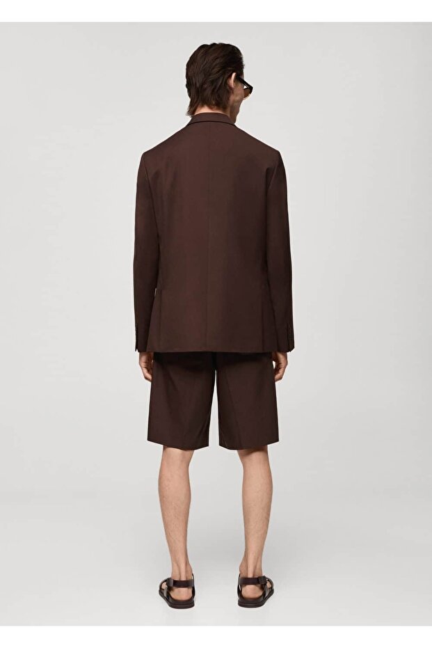 Pensli Rahat Kesim Bermuda Şort - 4