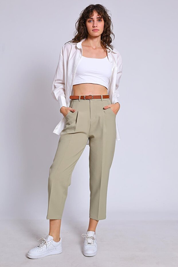 Kemerli Pantolon - 2