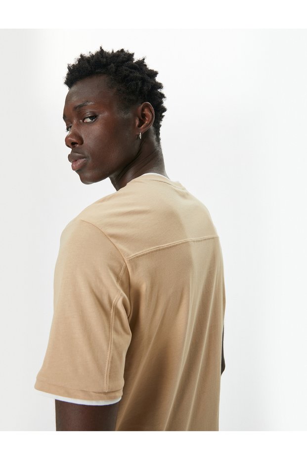 Basic T-Shirt Crew Neck Short Sleeve Cotton