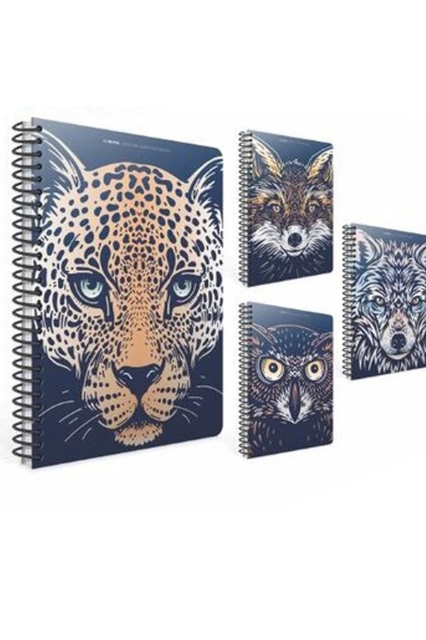 GIPTA Aninotes - A4 80YP Checked Notebook with Spiral Cardboard Cover