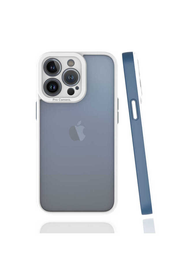 iPhone 13 Pro Compatible Zore Mima Case-Navy Blue
