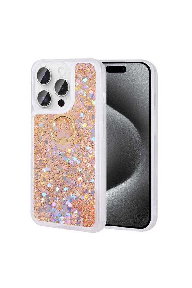 حافظة Zore Milce متوافقة مع هاتف iPhone 15 Pro - ذهبي