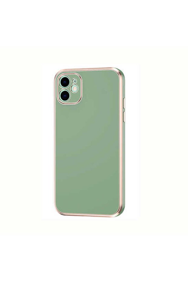 iPhone 12 Compatible Zore Bark Case-Light Green