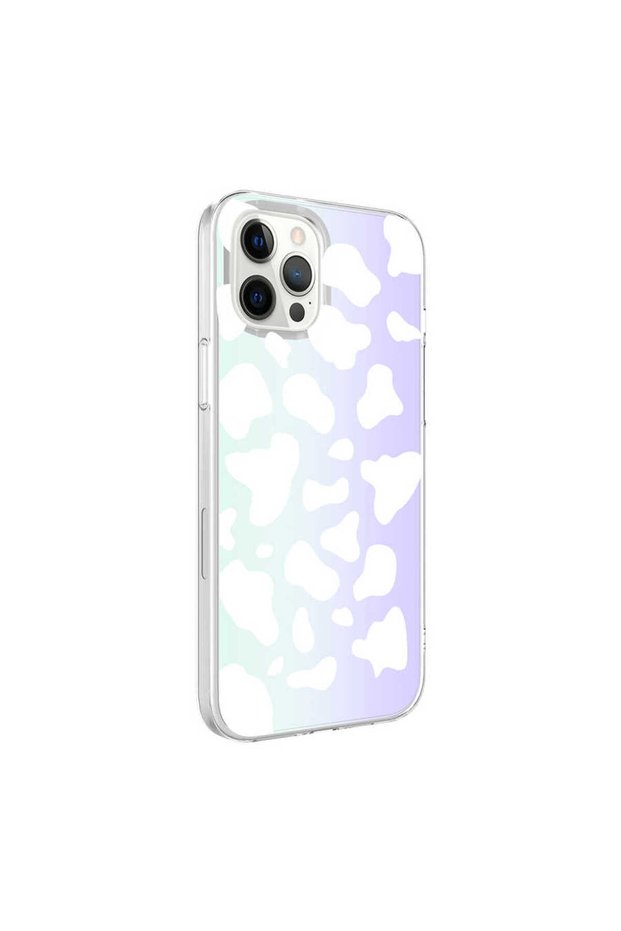 iPhone 12 Pro Compatible Zore M-Blue Pattern Case-Cow No2